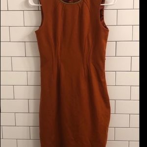 Elie Tahari Orange Dress Career Professional Sz 2